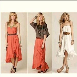 Free People Beach Cascade Convertible Maxi Skirt